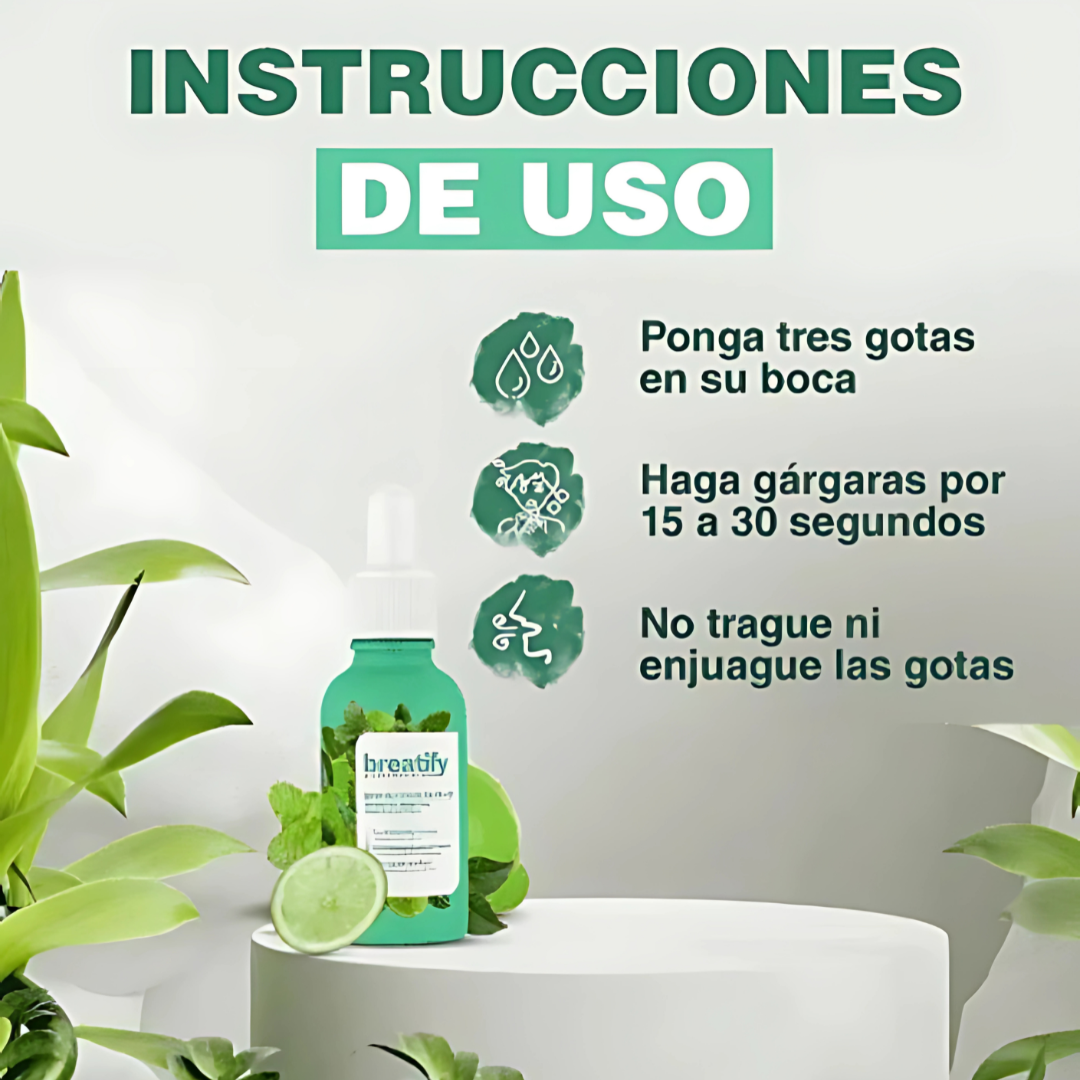 Breatify® Gotas Para El Mal Aliento
