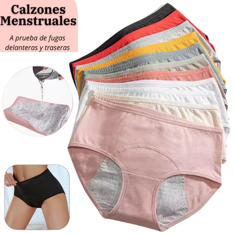 Segura® Calzon Menstrual Antifugas De Algodon