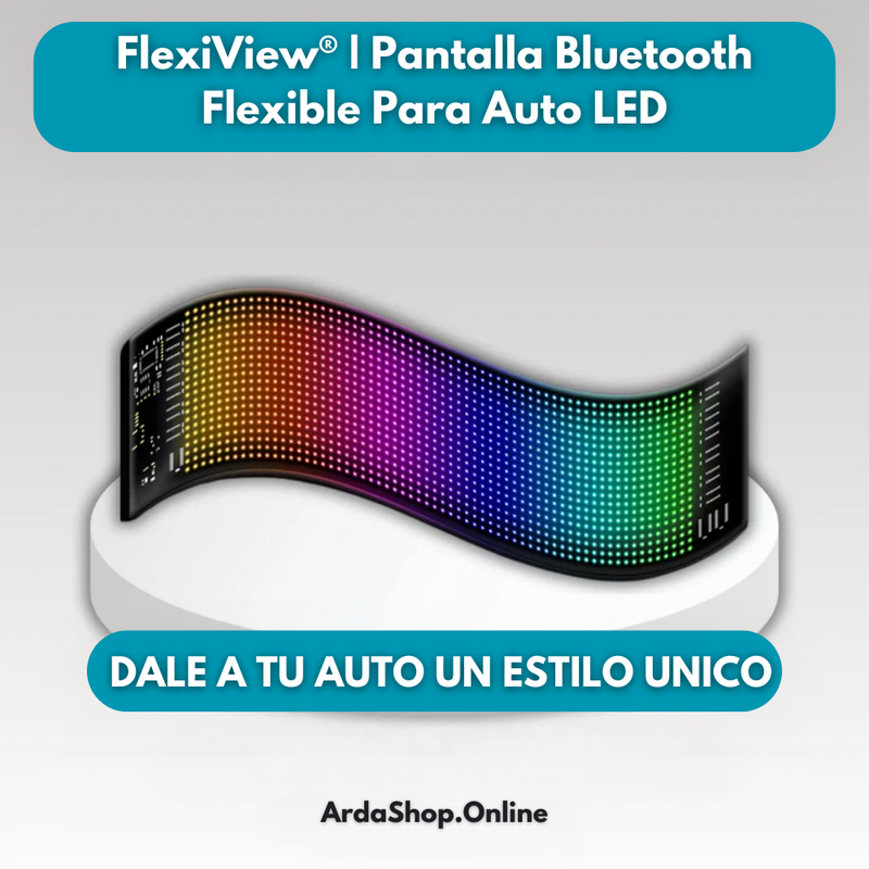 FlexiView® | Pantalla Bluetooth Flexible Para Auto LED