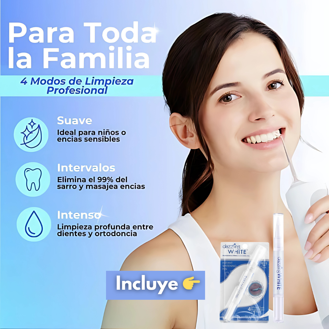 DentalKit™ Irrigador Bucal + Lapiz Blanqueador