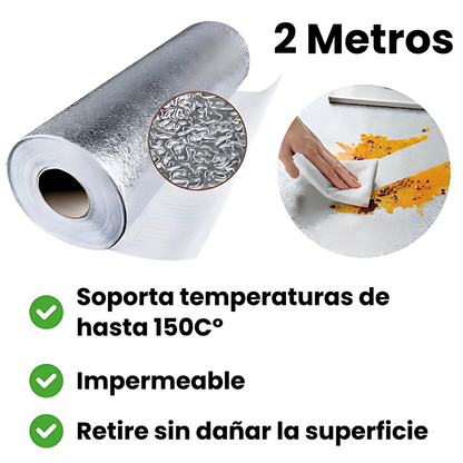 AluFix™ Rollo Adhesivo Impermeable De Aluminio 40cm X 2.20m