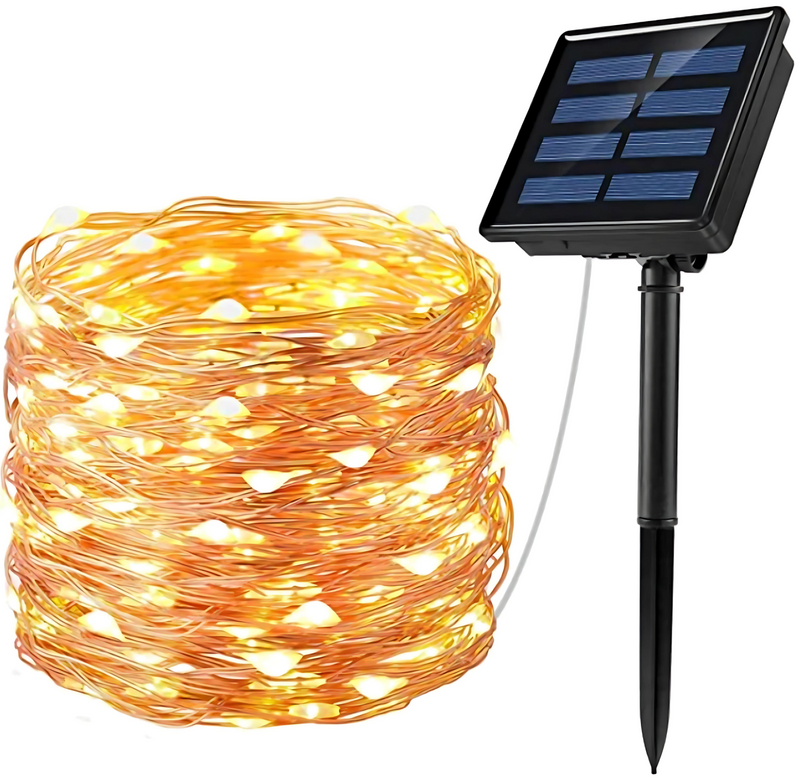 LuzHada | [Oferta 2x1] Cadena De Luces Solares Navideñas 100Unds 🎅