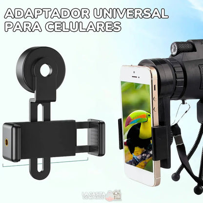 ZoomPro® Telescopio Monocular Adaptable Celular Con Vision Nocturna