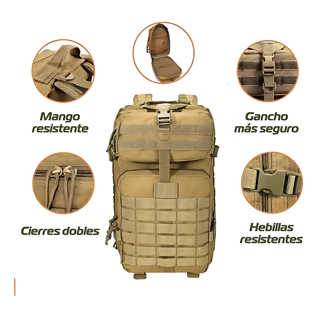 TacticalPro - Mochila Tactica Militar 45Litros