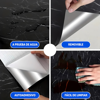 MarmolPro - Rollo Adhesivo Premium De Marmol 10 Metros