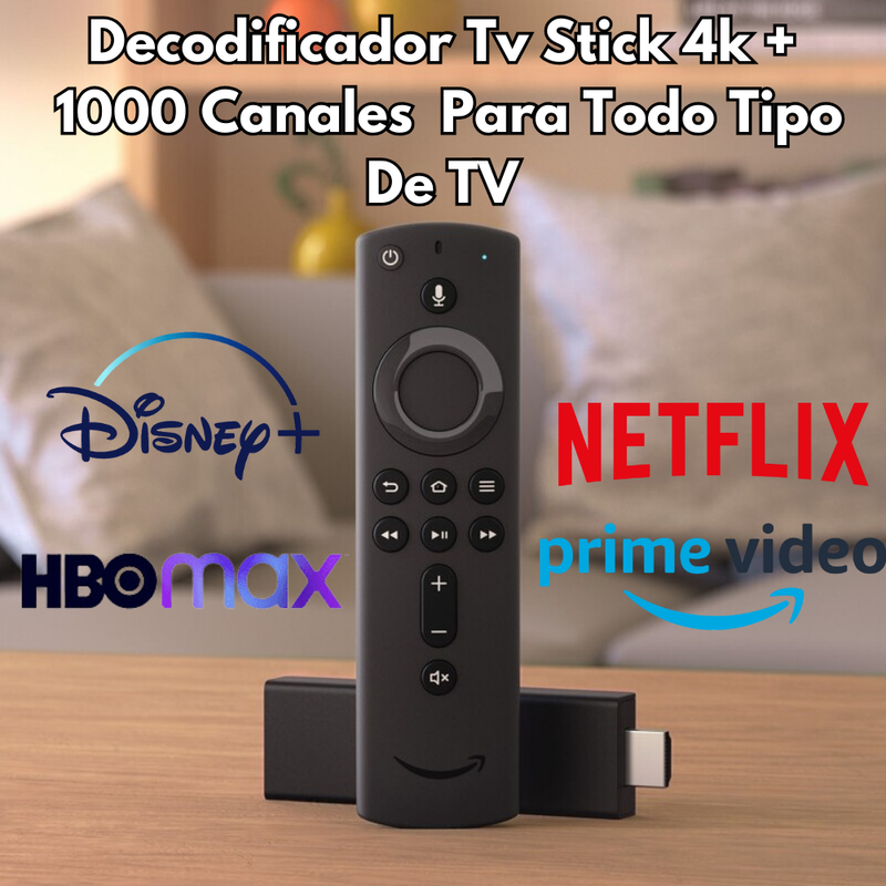 ProStick® Decodificador Tv Stick + 1000 Canales Con Netflix Y Mas 📺