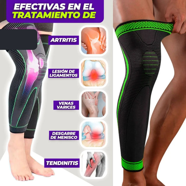 KneeGuard® Rodilleras De Larga Compresión Recibe 2 Unidades