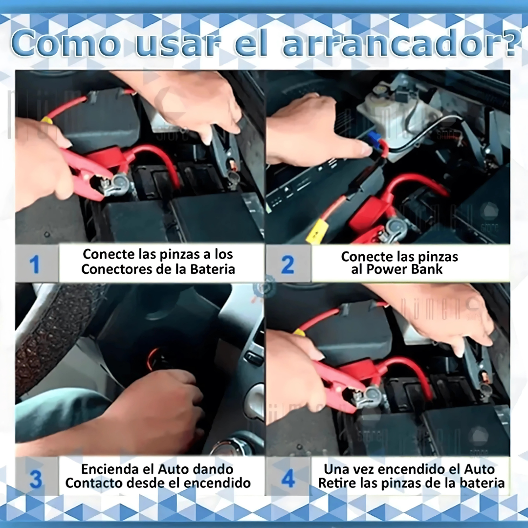 KitAutoYa! - Arrancador De Vehiculo + Inflador Compresor De Neumaticos