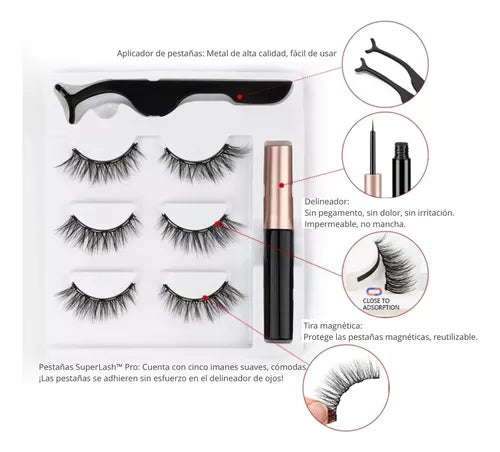 Pestañas Magnéticas Reutilizables + Delineador - PerfectLash®