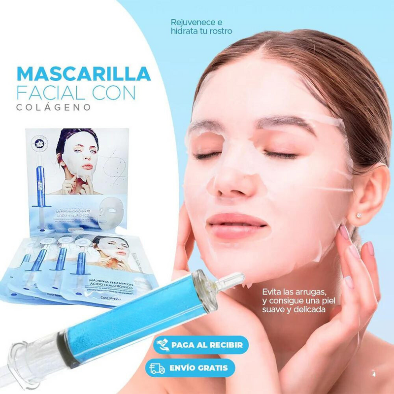 Mascarilla De Colageno Viral - Revolucion De Belleza - ¡10 PAQUETES OFERTA! 🎁