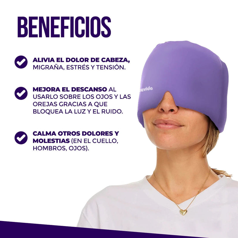 Gorro De Compresion Terapia Para Migraña Y Estres - MigraRelief® 😌