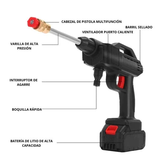 Hidrolavadora Portatil Con Bateria - PowerWash® 🧽