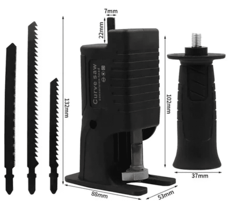 DrillPro® Sierra Caladora Adaptador Taladro + Hojas De Regalo ¡ORIGINAL!