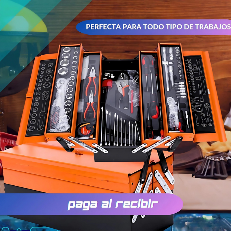 TripleBox® Caja De Herramientas De 3 Niveles - 85  Piezas (Para Todos Tus Trabajos) 🔧