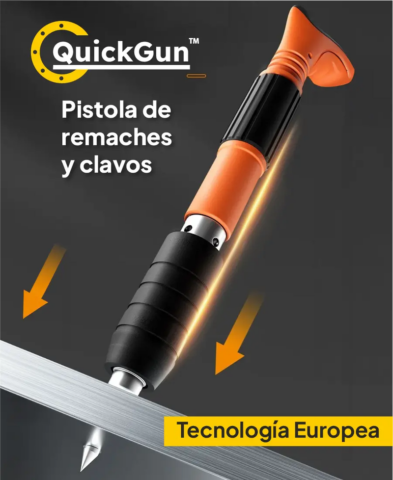 QuickGun® PISTOLA REMACHADORA DE CLAVOS - ¡OFERTA LIMITADA!