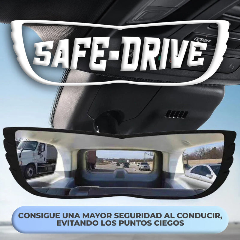 SafeDrive® | Espejo Retrovisor Gran Angular - ¡Elimina Puntos Ciegos!